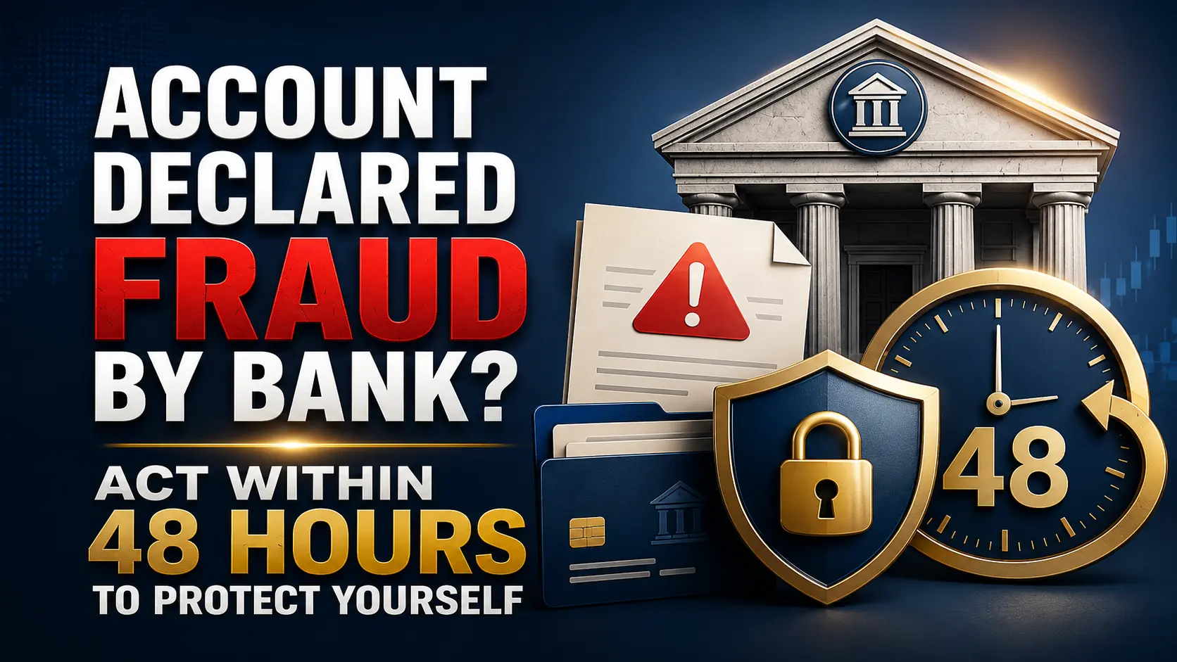 Account Declared Fraud by Bank? Act in 48 Hours