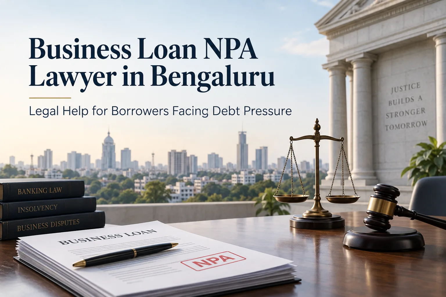 Business Loan NPA Lawyer in Bengaluru Legal Help for Borrowers Facing Debt Pressure