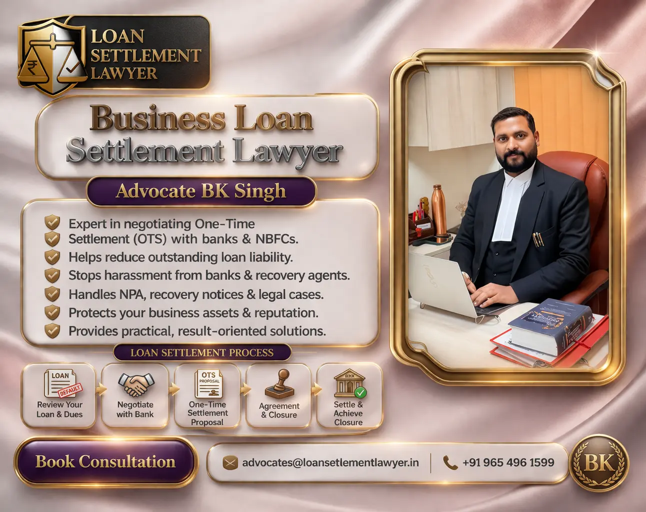 Business Loan Settlement Lawyer in India: Legal Help for OTS, NPA, Bank Notices and MSME Debt Relief