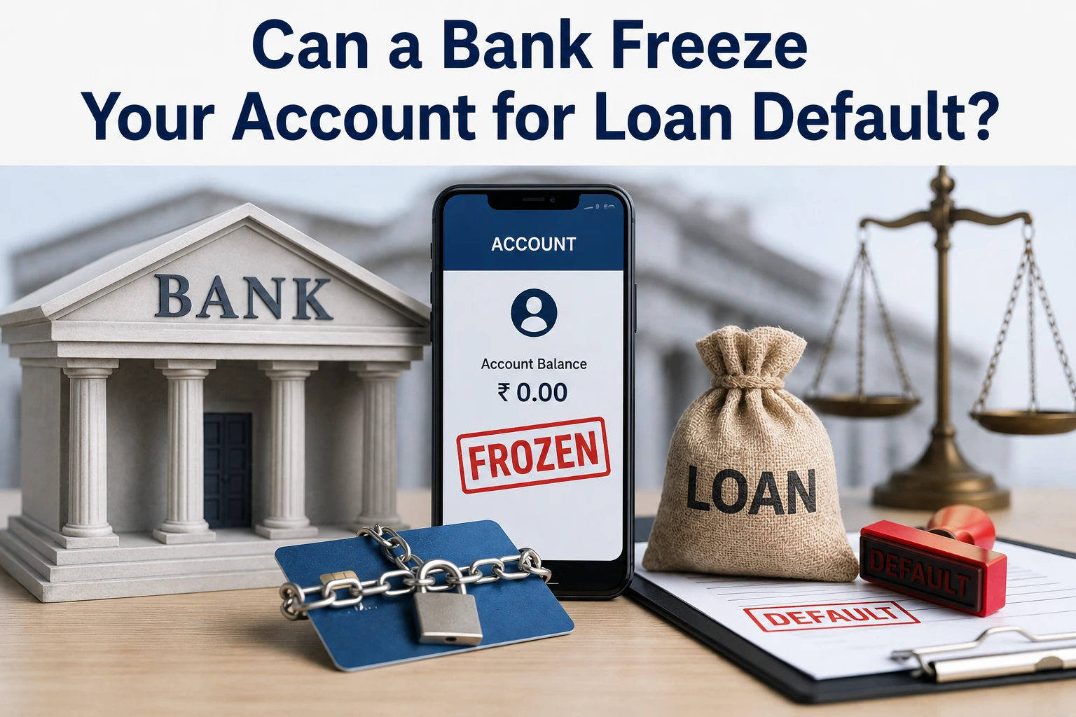 Can a Bank Freeze Your Account for Loan Default?