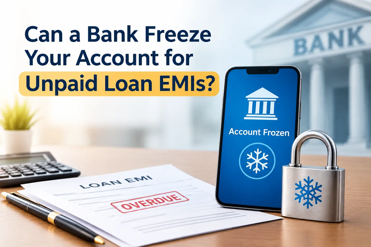 Can a Bank Freeze Your Account for Unpaid Loan EMIs?
