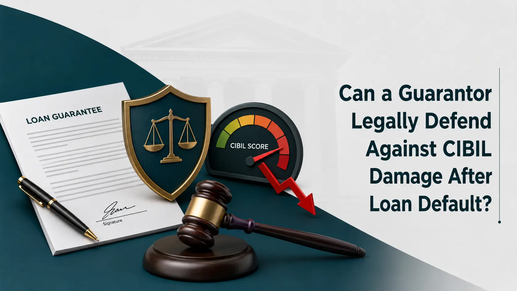 Can a Guarantor Legally Defend Against CIBIL Damage After Loan Default?