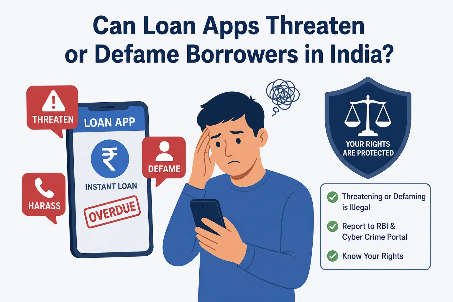 Can a Loan App Threaten or Defame a Borrower for Recovery?
