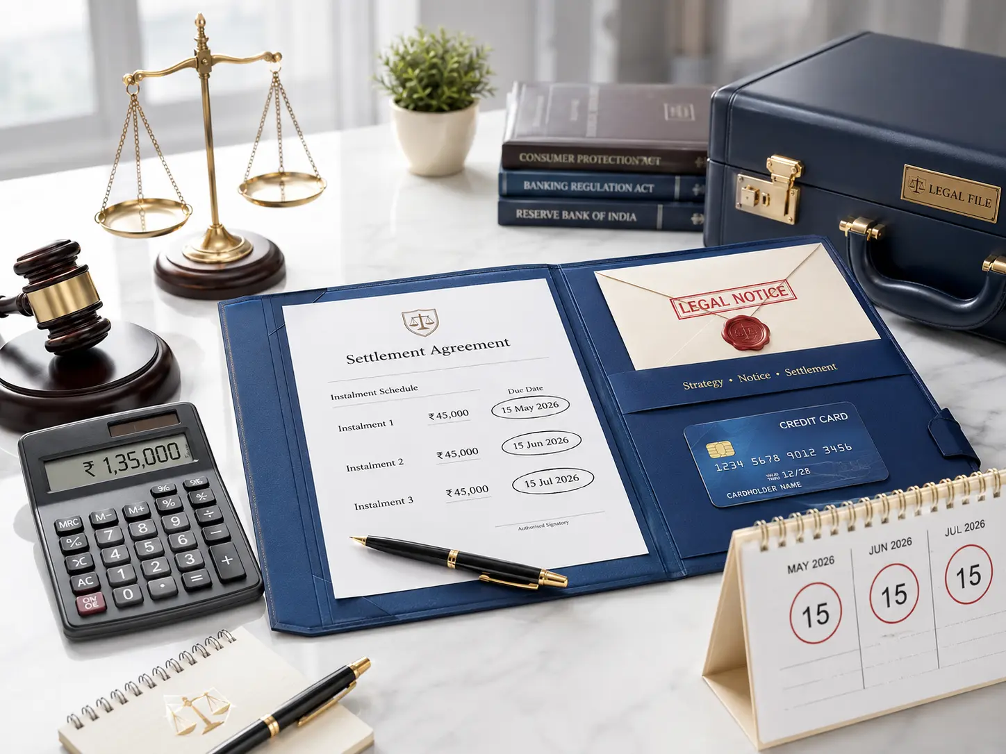 Credit Card Settlement in 3 Instalments: Legal Notice Strat