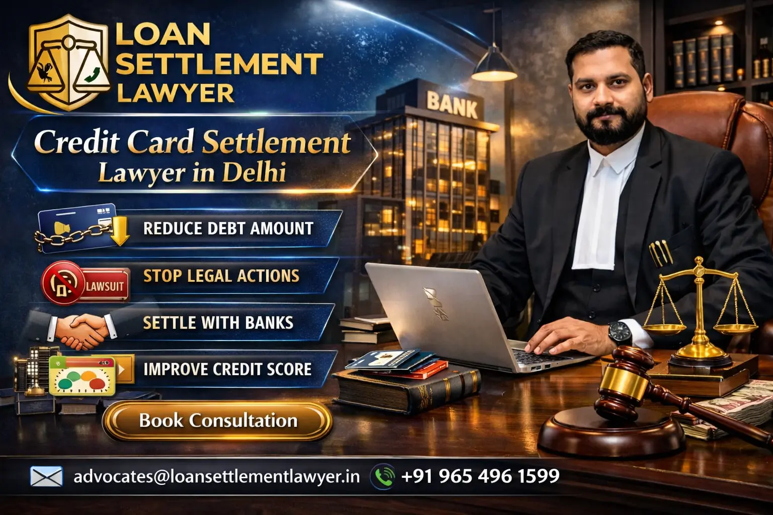 Credit Card Settlement Lawyer in Delhi