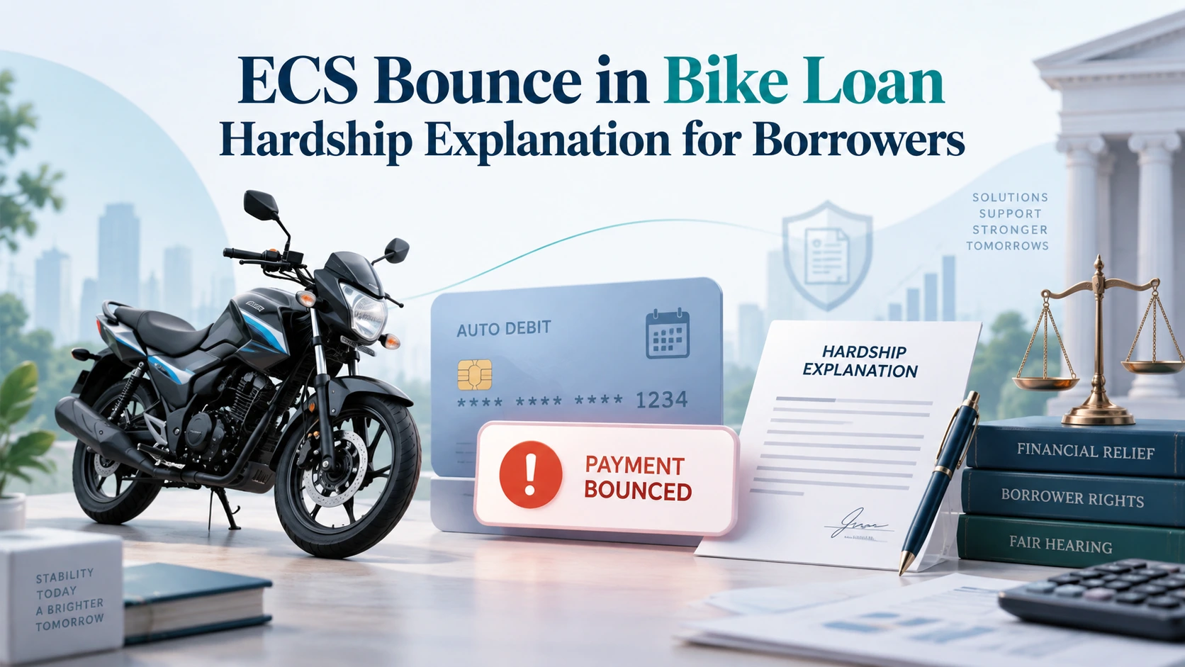 ECS Bounce in Bike Loan Hardship Explanation for Borrowers