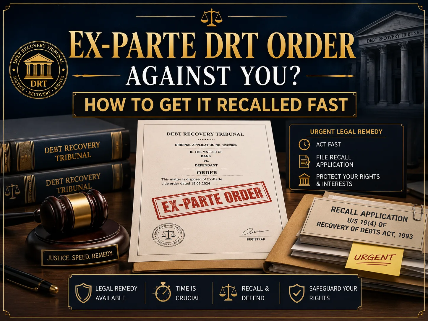 Ex-Parte DRT Order Against You? How to Get It Recalled Fast