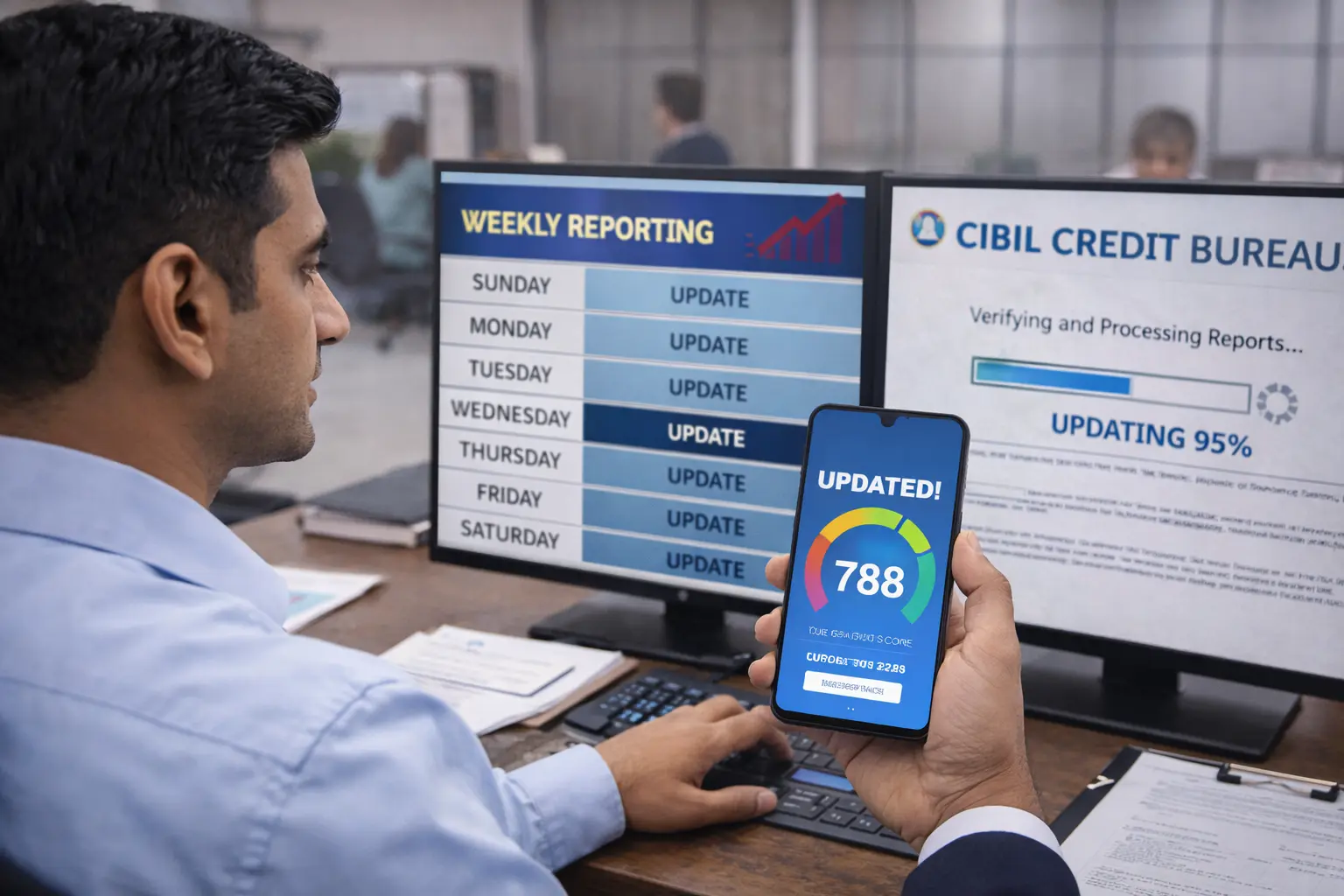 How quickly does CIBIL update under the weekly credit bureau reporting rule?