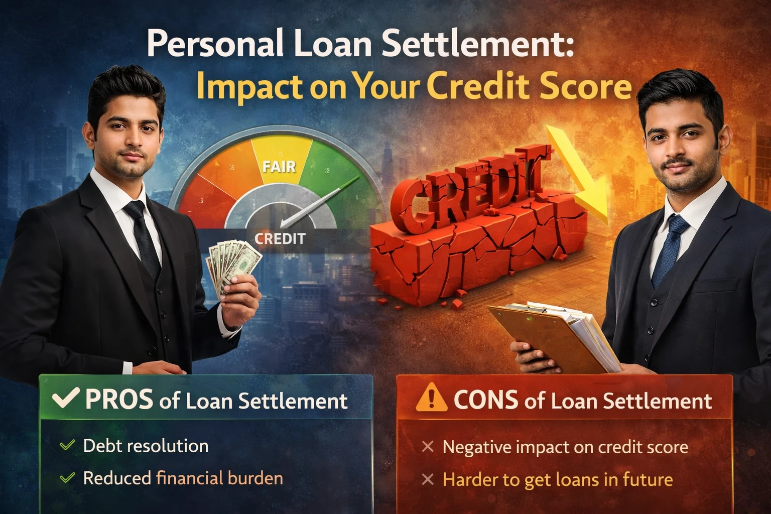 How settling a personal loan affects your credit score