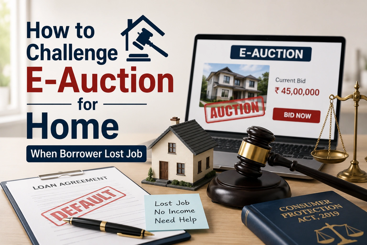 How to Challenge E-Auction for Home When Borrower Lost Job