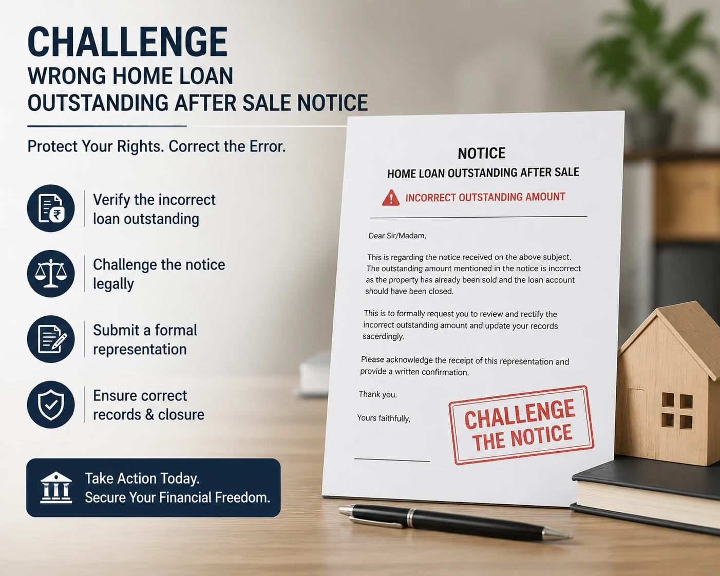How to Challenge Wrong Outstanding for Home After Sale Notice