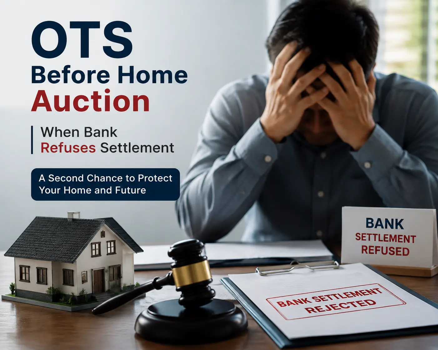 How to Negotiate OTS Before Auction for Home When Bank Refuses Settlement