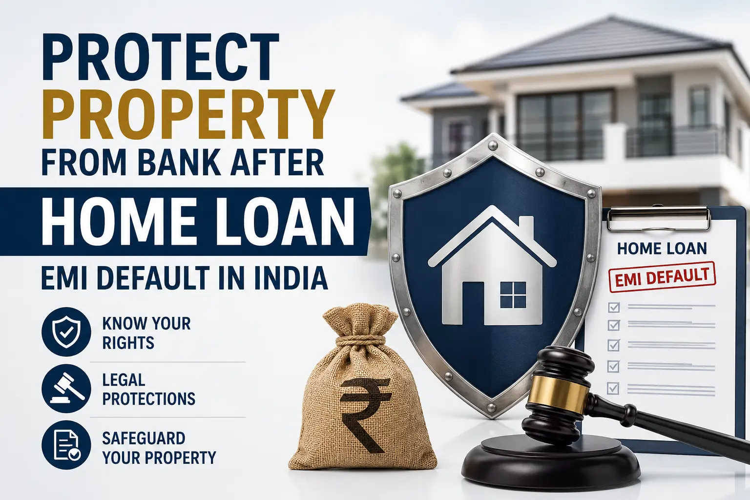 How to Protect Property From Bank for Home After EMI Default