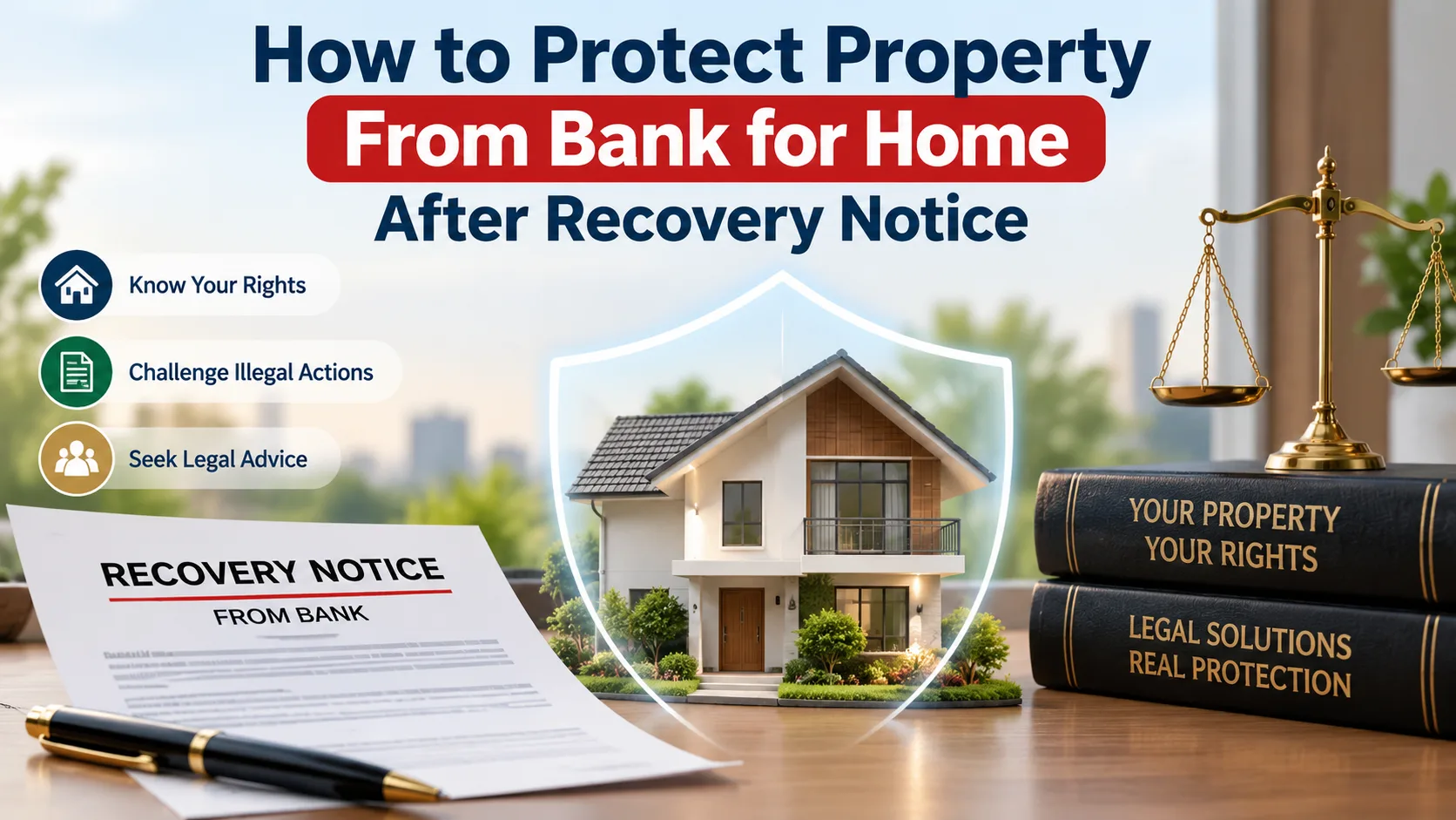 How to Protect Property From Bank for Home After Recovery Notice