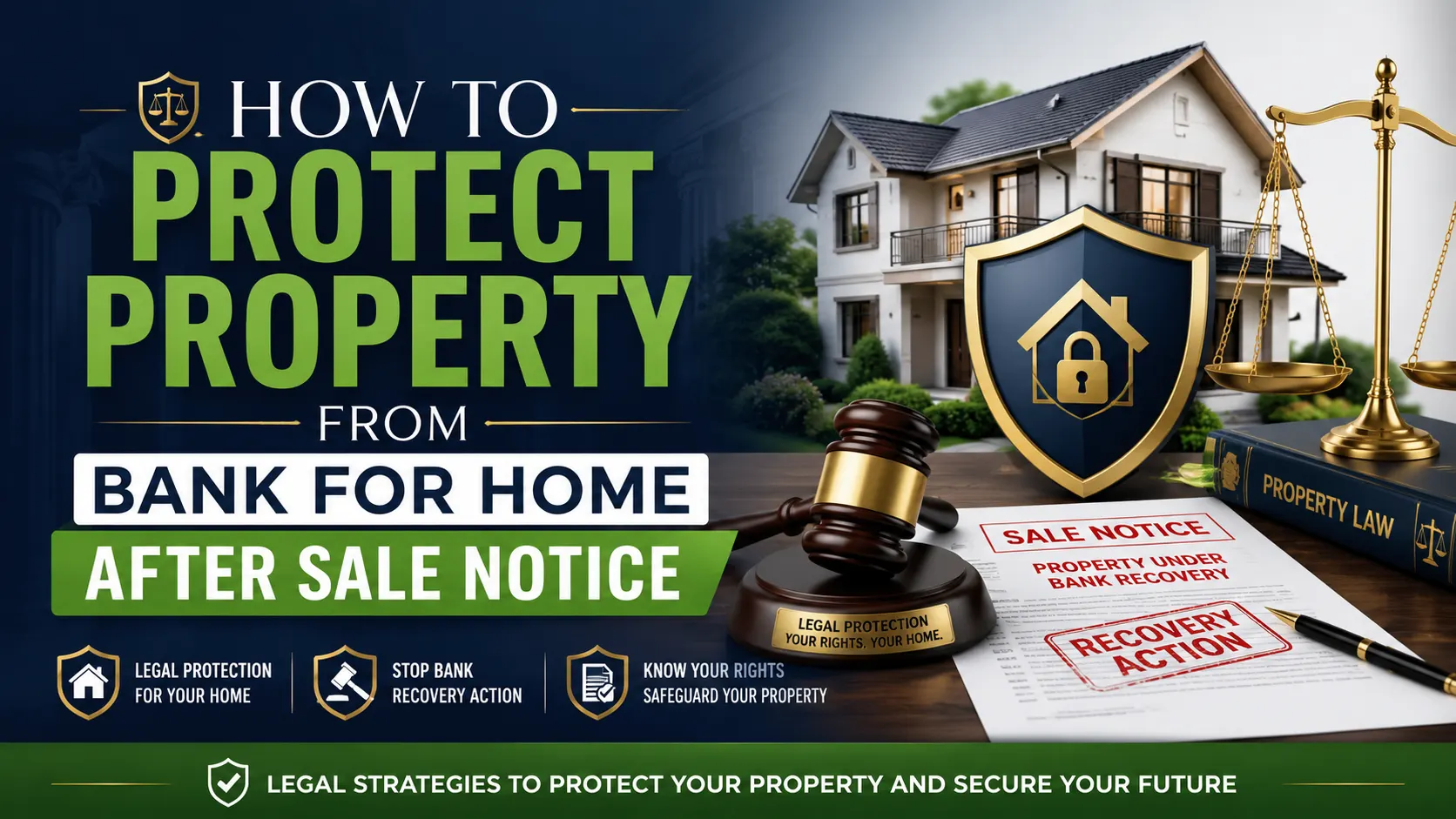 How to Protect Property From Bank for Home After Sale Notice