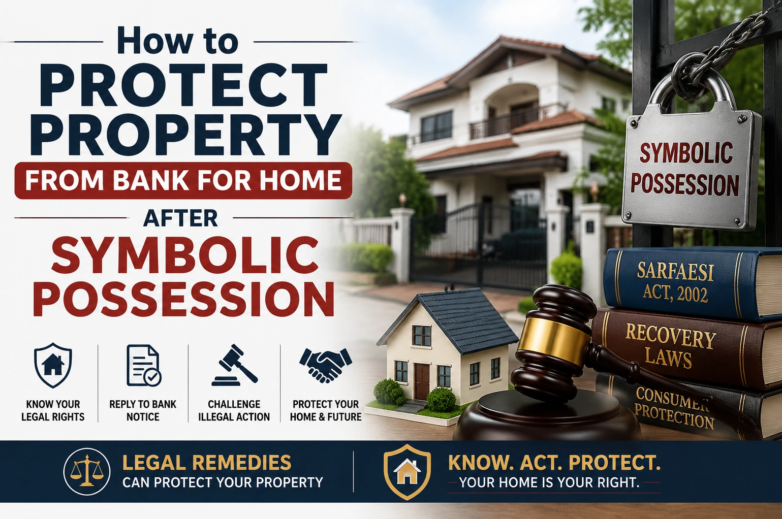 How to Protect Property From Bank for Home After Symbolic Possession