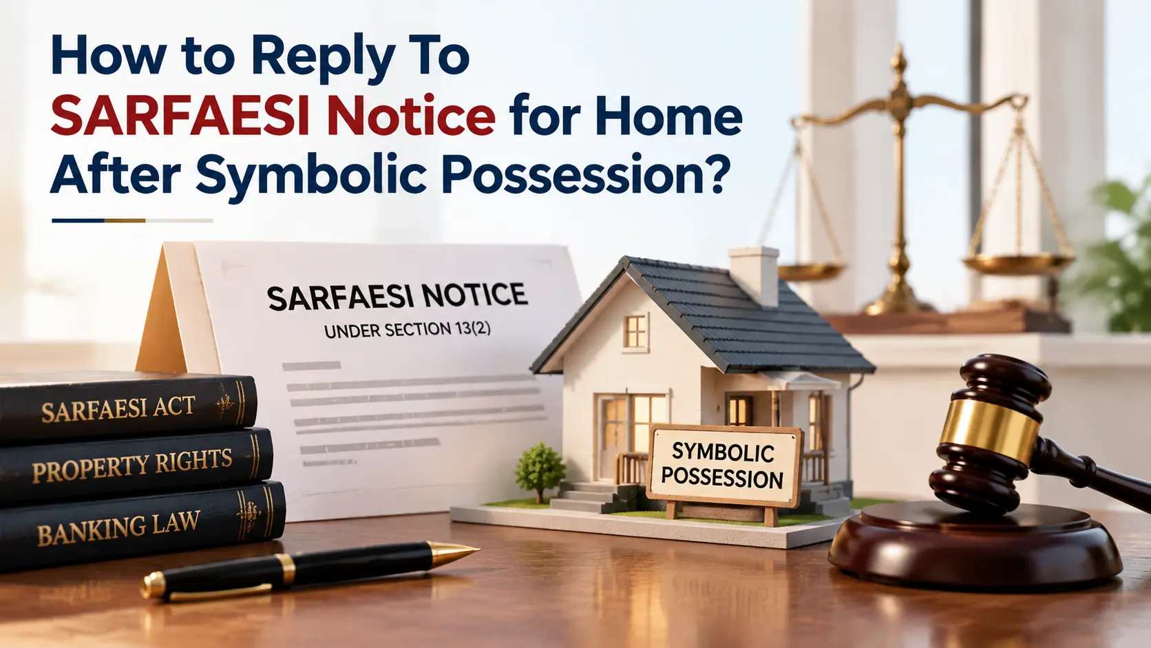How to Reply To SARFAESI Notice for Home After Symbolic Possession?