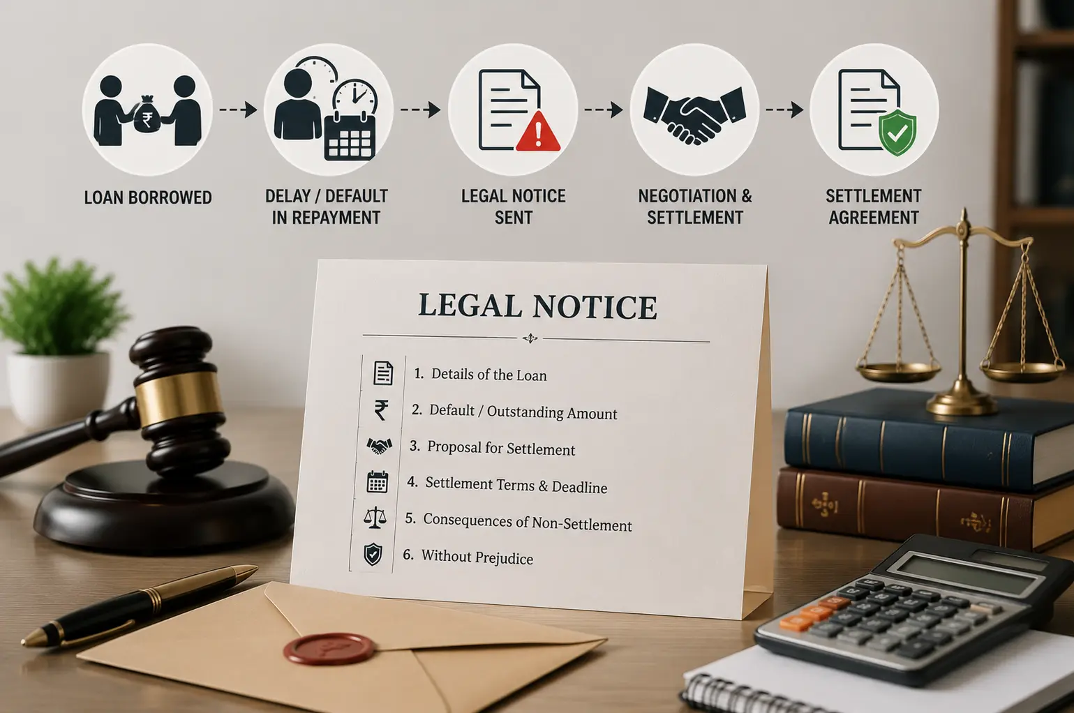 Legal Notice for Loan Settlement