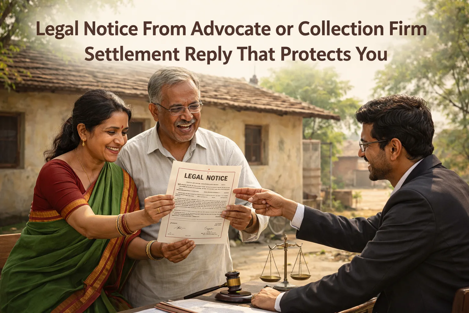 Legal Notice From Advocate or Collection Firm Settlement Reply That Protects You