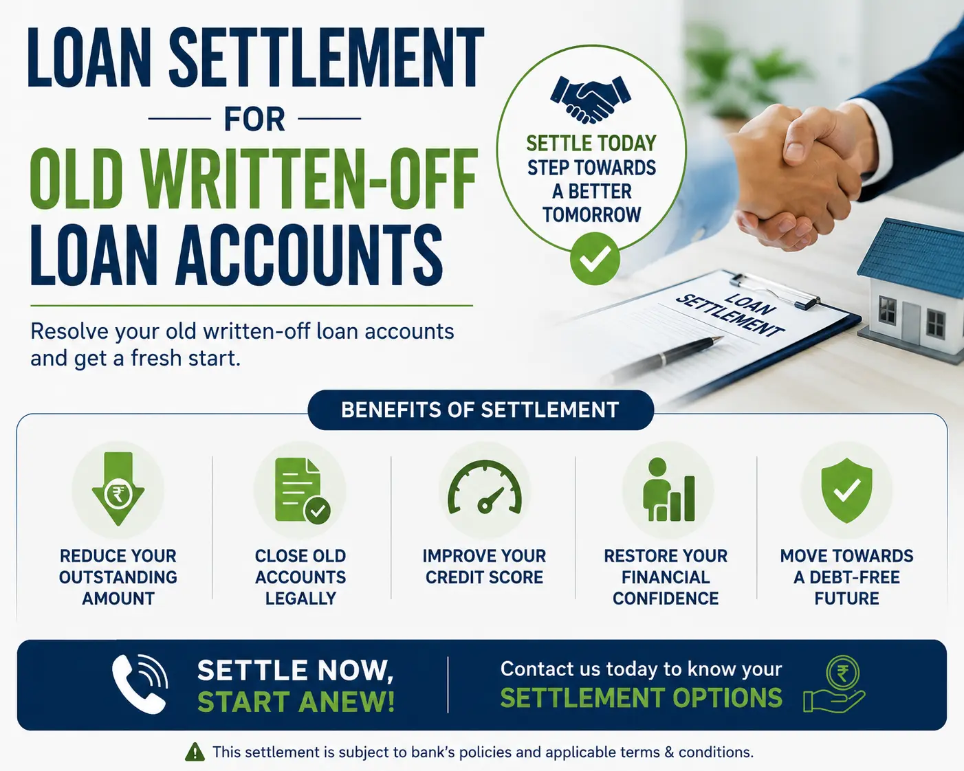 Loan Settlement for Old Written-Off Loan Accounts