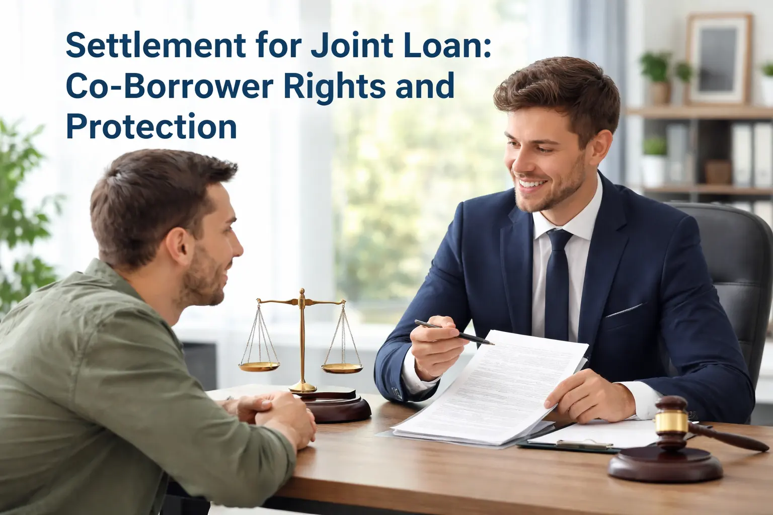 Settlement for Joint Loan Co Borrower Rights and Protection - BK Singh Advocate