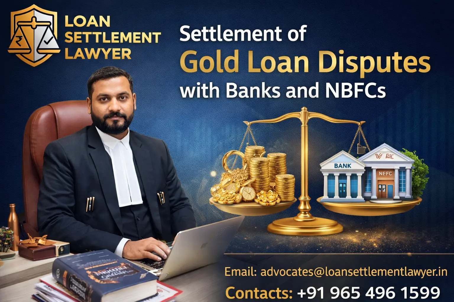 Settlement of Gold Loan Disputes with Banks and NBFCs