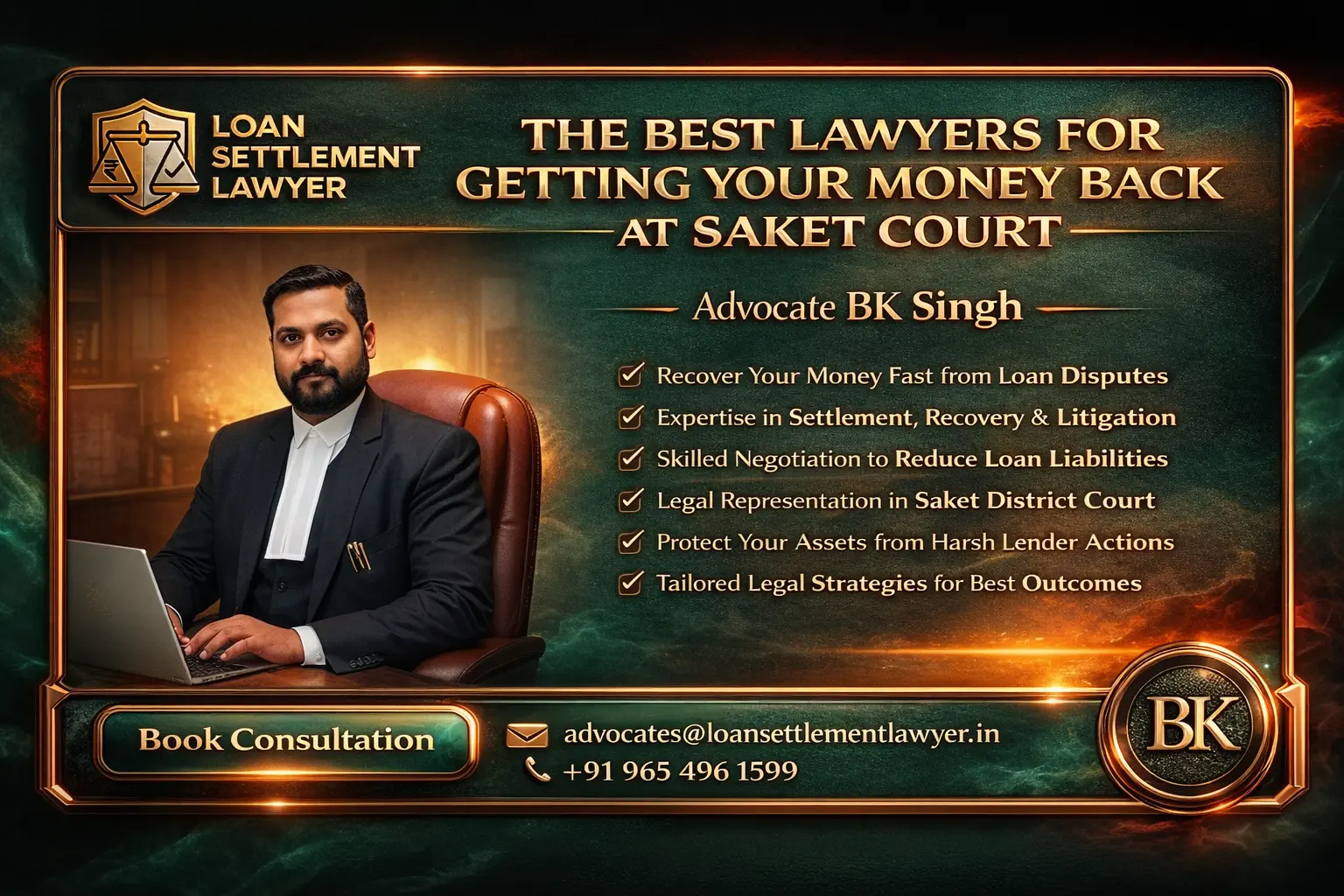 The Best Lawyers for Getting Your Money Back at Saket Court