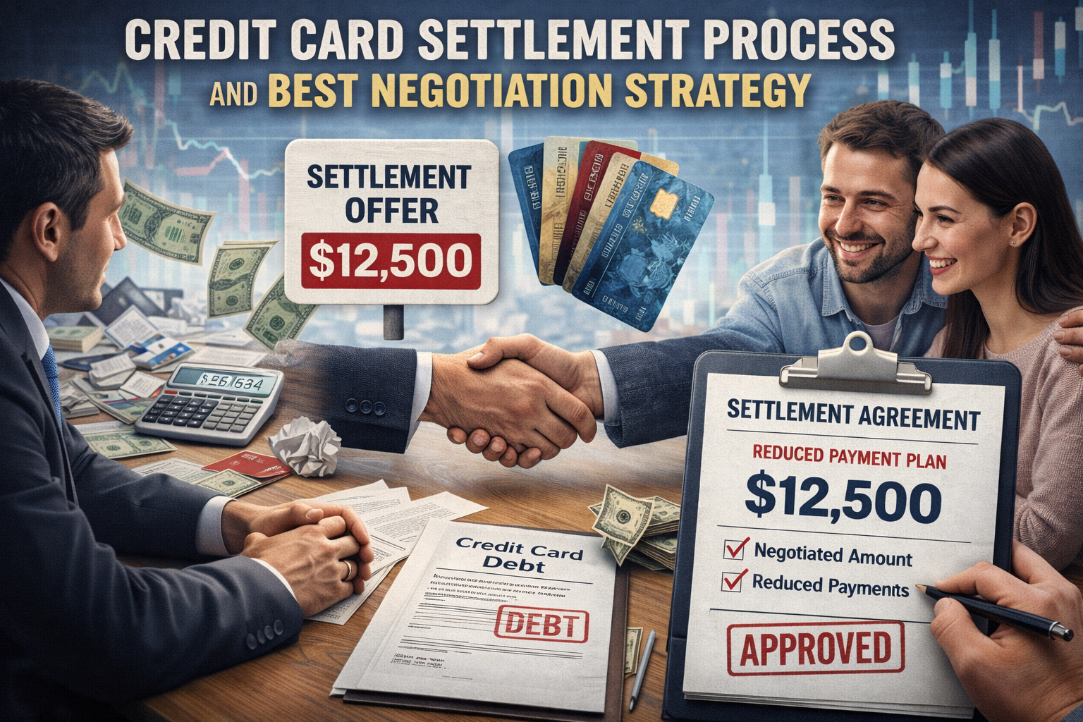 The best way to settle a credit card debt and negotiate