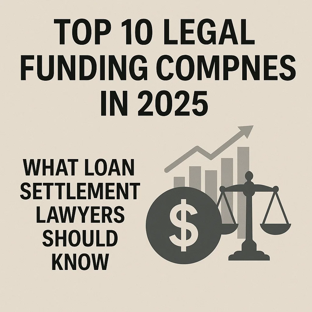 Top 10 Legal Funding Companies in 2025: What Loan Settlement Lawyers Should Know