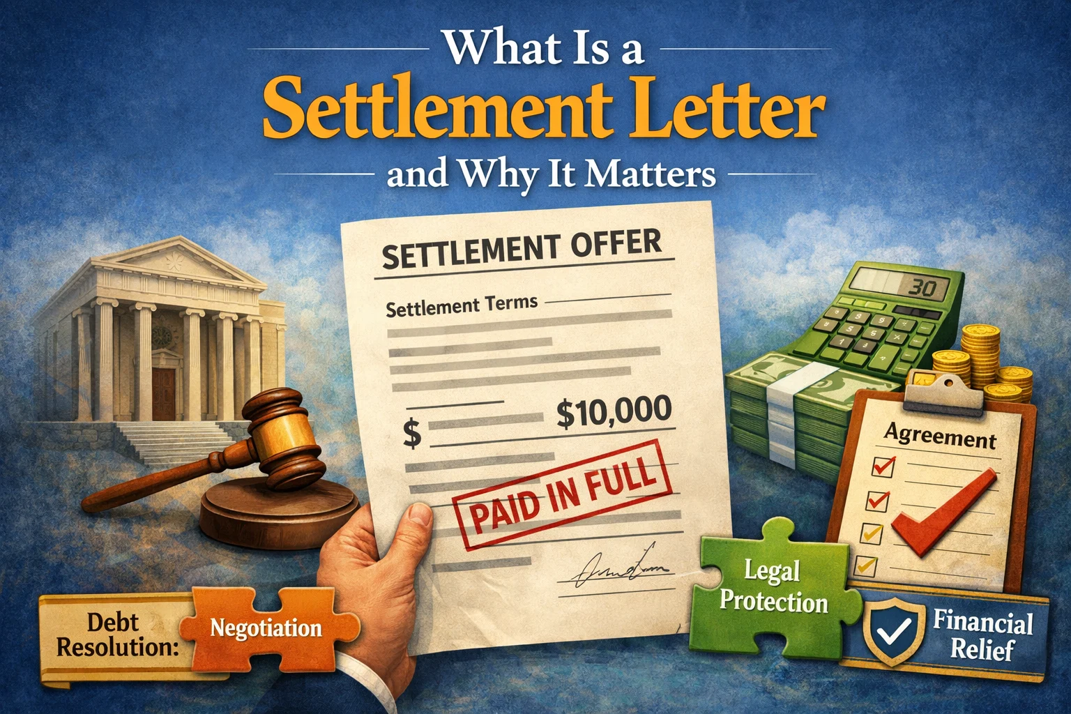 What Is a Settlement Letter and Why It Matters