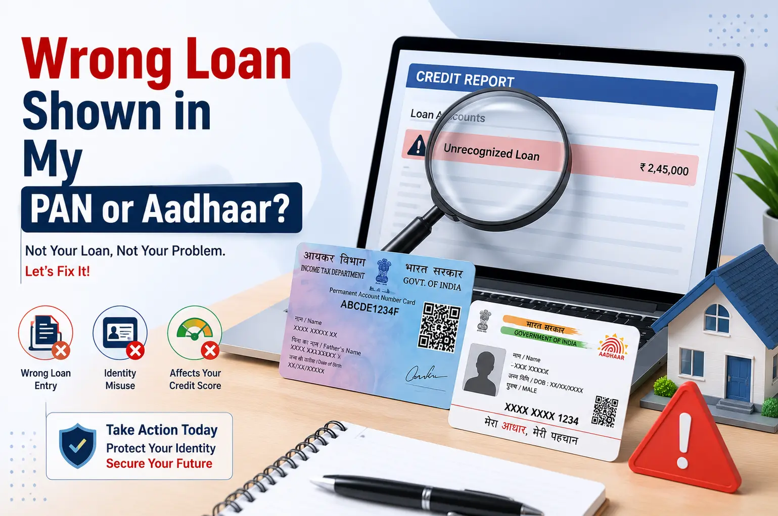 Wrong Loan Shown in My PAN or Aadhaar